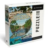 Lantern Press 1000 Piece Jigsaw Puzzle Ft. Lauderdale Florida Montage