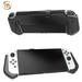 Dockable Case for Nintendo Switch Oled Ergonomic Grip and PC Protective Cover Ultra-Thin Case Compatible with Nintendo Switch Oled Console and Joy-Con Controller (Black)