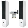 2 Rockville RockTower 64W Home Audio Tower Speakers+Bluetooth Receiver Amplifier