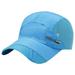 Baberdicy Hat Summer Baseball Cap Quick Drying Mesh Back Sun Visor Sports Cap Riding Running Fishing Outdoor Baseball Cap Blue