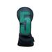 vnanda Faux Leather Golf Club Cover Faux Leather Golf Club Head Cover for Drivers Fairway Woods Hybrids No.1/3/5/u Soft Velvet Lining British-style Green