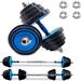 Adjustable weight dumbbell set 66 lbs. 2-in-1 exercise and fitness dumbbell set for men and women Adjustable Weights Dumbbells Set of 2 66Lbs 2 in 1 Exercise & Fitness Dumbbells Barbell Set for Men
