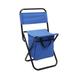 Cglfd Organization and Storage Fishing Chair with Storage Bag Outdoor Folding Chair Compact Fishing Stool Portable Camping Stool Backpack Chair with Oxford Cloth for Beach/Outing /Family Blue