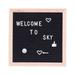 letter blackboard 1PC Letter Message Board DIY Felt Chalkboard Wooden Frame Blackboard Kids Toy with 2pcs Letter Boards