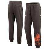 Men's Nike Brown Cleveland Browns Logo Crop Joggers