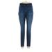 Nine West Jeggings - Mid/Reg Rise: Blue Bottoms - Women's Size 10