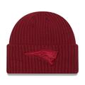 Men's New Era Cardinal England Patriots Color Pack Cuffed Knit Hat