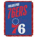 The Northwest Group Philadelphia 76ers 46" x 60" Headliner Jacquard Throw Blanket