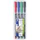 Staedtler Folienstift Lumocolor® permanent 317 317 WP4 Permanent marker Assorted colours waterproof: Yes