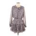 Skylar + Madison Casual Dress: Purple Dresses - Women's Size Medium
