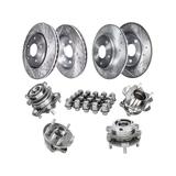 2007-2012 Nissan Altima Front and Rear Brake Rotor Hub Assembly Lug Nut Kit - Detroit Axle