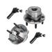 1996-2007 Ford Taurus Front Wheel Hub Assembly and Tie Rod End Kit - Detroit Axle