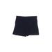 Adidas Athletic Shorts: Blue Print Activewear - Women's Size Large - Dark Wash