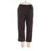 Alfred Dunner Casual Pants - High Rise: Brown Bottoms - Women's Size 14