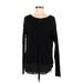 Ann Taylor LOFT Pullover Sweater: Black Polka Dots Tops - Women's Size Medium