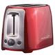 Brentwood Appliances TS-292R 2-Slice Cool Touch Toaster (Red & Stainless Steel)