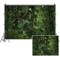 SDOTPMT 10x7ft Jungle Forest Polyester Backdrop for Outdoorsy Camping Theme Party Background Spring Mysterious Rainforest Jungle Forest Tree Natural Scenery Kids Adult Wedding Photo Studio Props