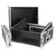 Power Dynamics Mixer Rack Case 8x2 19" Units Mobile DJ Disco Equipment Protective Travel Case