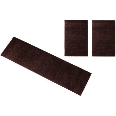 Bettumrandung BRUNO BANANI "Shaggy Soft" Gr. 14, braun (dunkelbraun), H:30mm, Obermaterial: 100% Polypropylen, Bettumrandung, gewebt, Uni-Farben, besonders weich, Bettvorleger, Läufer-Set Image