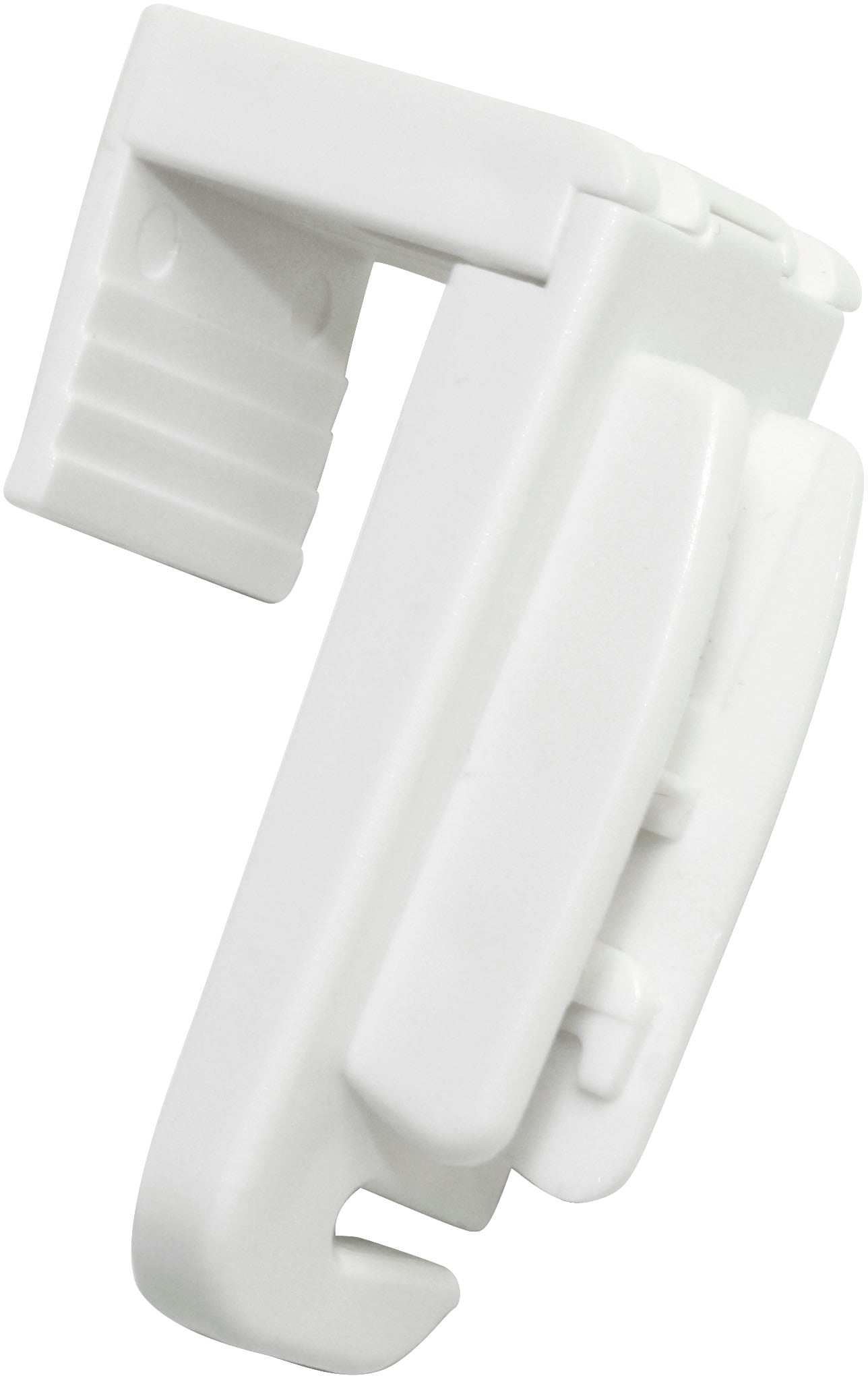 Klemmträger "Falzklemmträger", weiß, Kunststoff, SCHÖNER WOHNEN-KOLLEKTION, Sichtschutzbefestigungen, Serie "Schöner Wohnen Plissees", als alternative ohne Bohren