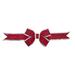 The Holiday Aisle® 48" -Silver Nylon Outdoor Christmas Bow in Red | 60 H x 48 W x 12 D in | Wayfair 8A89668B8F8344BFAB5BFB59D766C48D