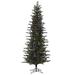 The Holiday Aisle® 6.5" X 34" Hillside Pencil Spruce Artificial Christmas Tree, Multi-Colored Dura-Lit LED Lights, Metal | 34 W in | Wayfair