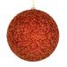 The Holiday Aisle® 6" Burnished Beaded Ball Ornament, 4 Per Bag Plastic in Orange | 6 H x 6 W x 6 D in | Wayfair 59C0258B86B2490CA320D321D0782A00