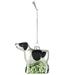 The Holiday Aisle® Dog Christmas Hanging Figurine Ornament Glass in Black/Green | 3 H x 3.5 W x 1 D in | Wayfair DC15784240774381936575B0B0B5D8E9