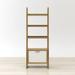 Millwood Pines Culligan Ladder Bookcase Wood in Brown/White | 70.27 H x 26.29 W x 16.5 D in | Wayfair BAEB400A7F944A2E9265169B5B2973F7