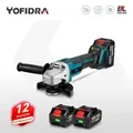 Yofidra-Meuleuse d'angle électrique sans balais 3000W 125mm 4 vitesses batterie Makita 18V