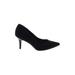 Alfani Heels: Slip On Stiletto Minimalist Black Print Shoes - Women's Size 10 - Pointed Toe