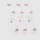 Nike white kids jordan ankle socks 6 pack