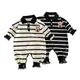 Autumn Baby Clothes Korean Stripe Jumpsuits for Girl Boys Cute Bear Newborn Romper Infant Bodysuits