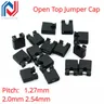 100PCS 1.27mm 2.0mm 2.54mm Pitch Open Top Jumper Cap/Jumper Cap Black Opening 1.27 2.0 2.54 Pin
