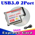 kebidumei USB3.0 to Expresscard Express Card Adapter 5Gbps Dual 2 Ports HUB PCI 54mm Slot
