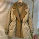 2023 New Women Down Cotton Coat Winter Jacket Female Mid Length Version Parkas Slim Fit Large Size