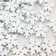 100PCs Wooden Buttons Snowflake Pattern Scrapbook Sewing Accessories DIY Craft 2 Holes Garment