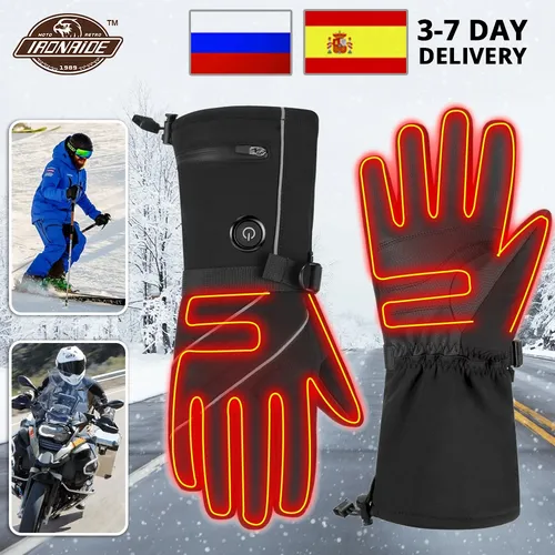 HEROBIKER Motorrad Handschuhe Wasserdicht Erhitzt Guantes Moto Touchscreen Batterie Powered Motorrad