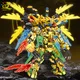 HUIQIBAO 727 stücke Ninja Gold Dragon Knight Mecha Waffe Bausteine Stadt 4in1 Roboter Kampf Ninja