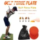 2 Stück Golf Force Plate Step Pad unterstützt Swing Balance Praxis Anti-Rutsch-Gummi Golf Training