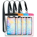 Custodia impermeabile luminosa per esterni Custodia da spiaggia per nuoto Borsa asciutta Custodia per iPhone Samsung Xiaomi Huawei Custodia da 3,5-6,5"