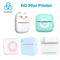 Mini stampante termica portatile HD portatile Bluetooth wireless simpatico gatto 57mm etichetta fotografica tascabile uso fai da te stampa per iOS/Android