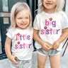 Große Schwester Kleine Schwester Twins Schwester T-shirt Kinder Kurzen Ärmeln Tops Passende Outfit