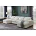 Convertible Sectional Sofa Couch, with Storage Ottoman Reversible Sofa with Chaise Small Sectional Couches