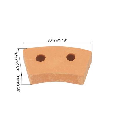 Miniature Roof Tiles Clay Model Roof Tiles,for Model Building Red 50PCS 1:12