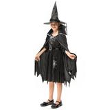 Halloween Fairytale Witch Costume for Girls Halloween Witch Dress,S