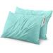 4 Pcs Waterproof Zippered Pillowcases Queen Size