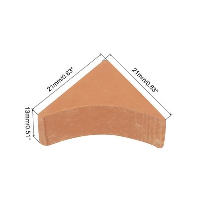 Miniature Roof Tiles Clay Model Roof Tiles for Model Building Red 50PCS 1:12