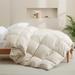 All Season White Goose Feather Fiber & Down Duvet Comforter