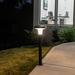 Gama Sonic Vantage Bollard Solar Pathway Light 200 Lumens Warm White 2700K LED Waterproof Outdoor Landscape Lights